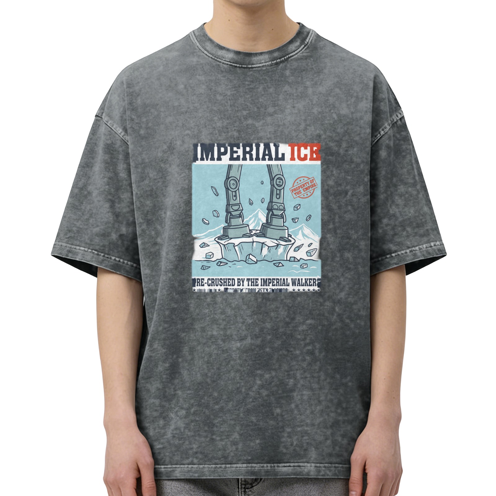 Imperial Ice AT-AT Walker Crushed Ice Graphic Oversized T-Shirt