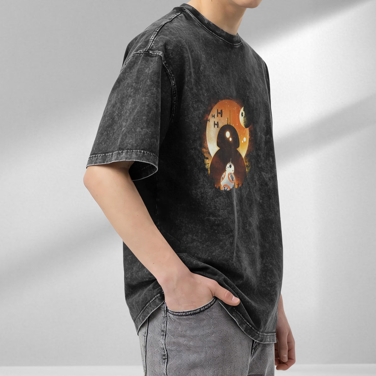 Star Wars BB-8 Droid Silhouette Graphic T-Shirt
