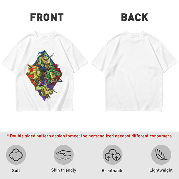 Olive T-Shirt Featuring Teenage Mutant Ninja Turtles Graphic