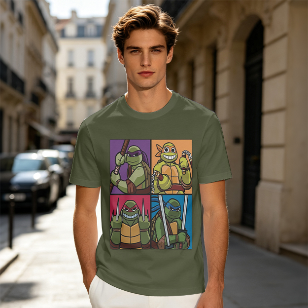 Teenage Mutant Ninja Turtles Group Graphic T-Shirt