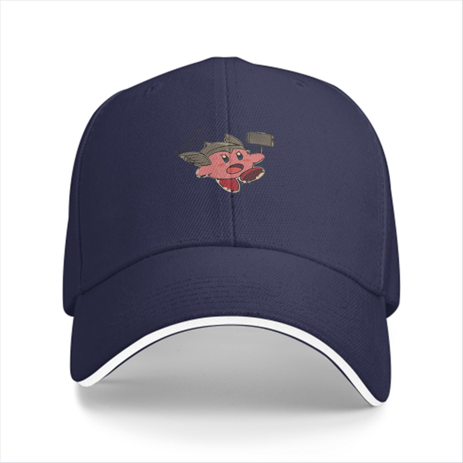 Black Baseball Cap With Thor Kirby Graphic Print