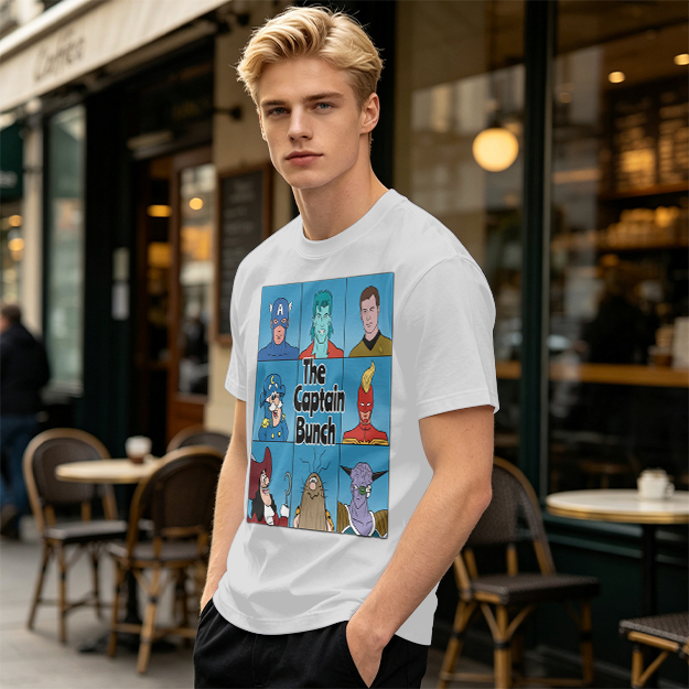 Olive T-Shirt Featuring The Captain Bunch Mashup Artwork