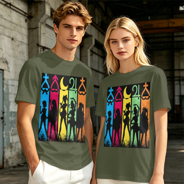 Sailor Moon Inner Senshi Silhouette Graphic T-Shirt