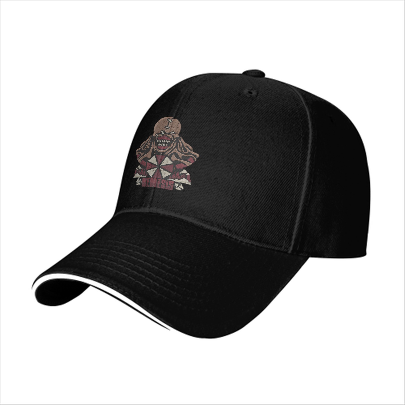Resident Evil Nemesis Umbrella Logo Black Baseball Cap