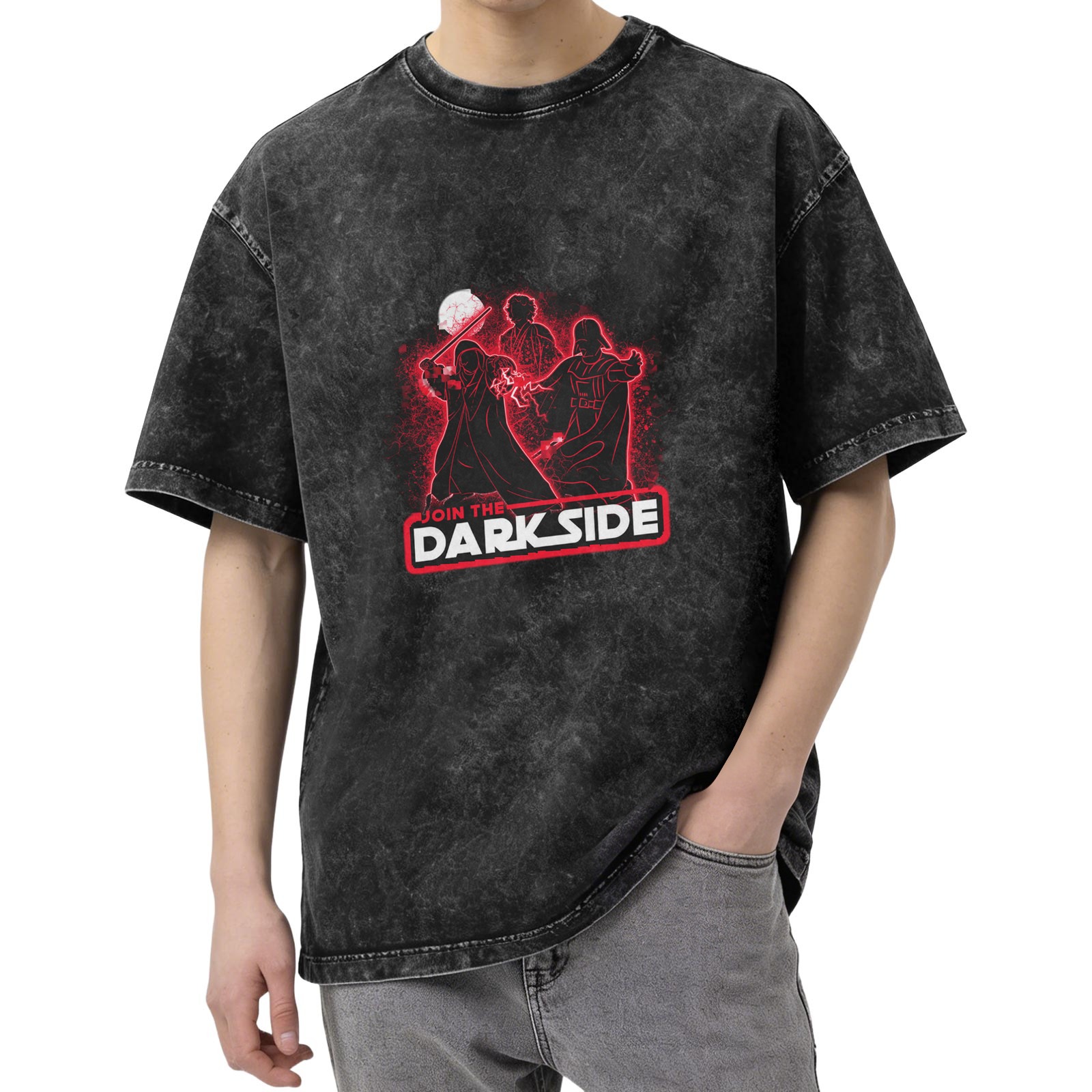 Join The Dark Side Star Wars Inspired Graphic T-Shirt