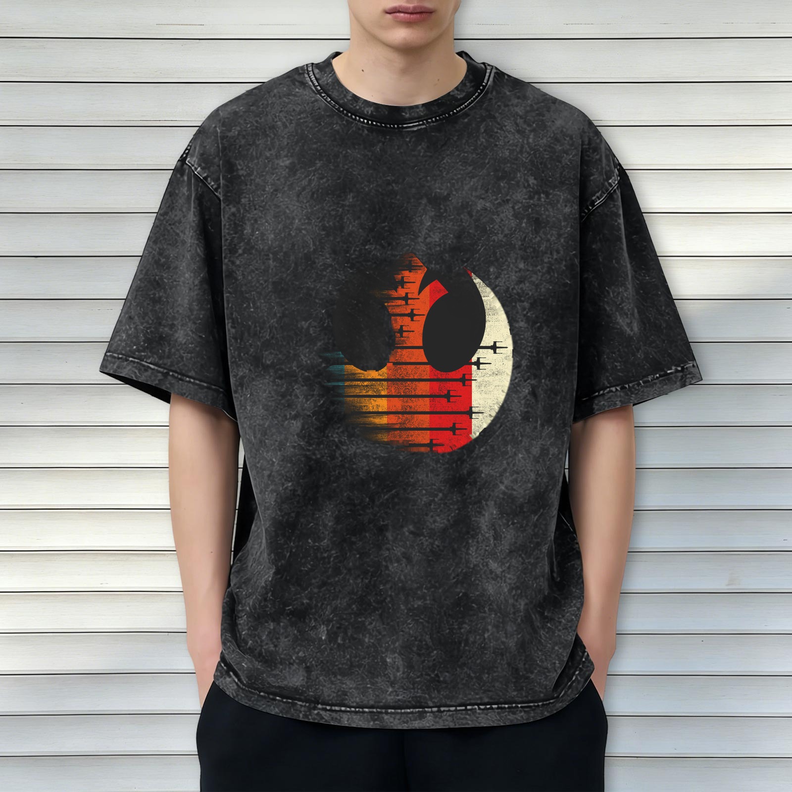 Star Wars Rebel Alliance Symbol Vintage Wash Graphic T-Shirt