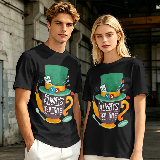 Mad Hatter Tea Time Graphic T-Shirt for Fans