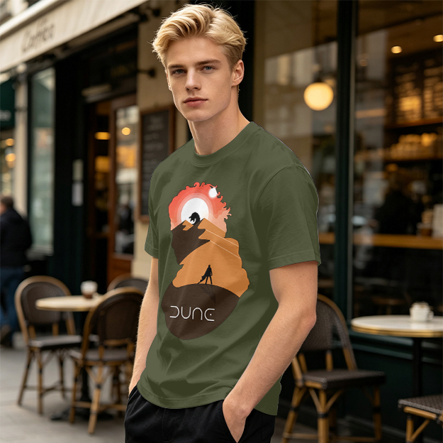 Dune Desert Planet Graphic T-Shirt for Sci-Fi Fans