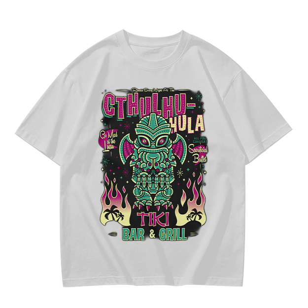 Cthulhu Hula Tiki Bar & Grill Graphic T-Shirt