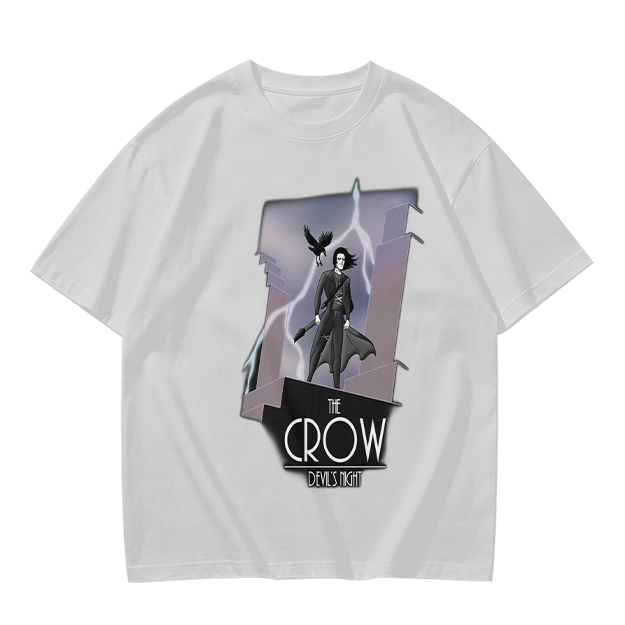 The Crow Devil's Night Graphic Print Olive T-Shirt