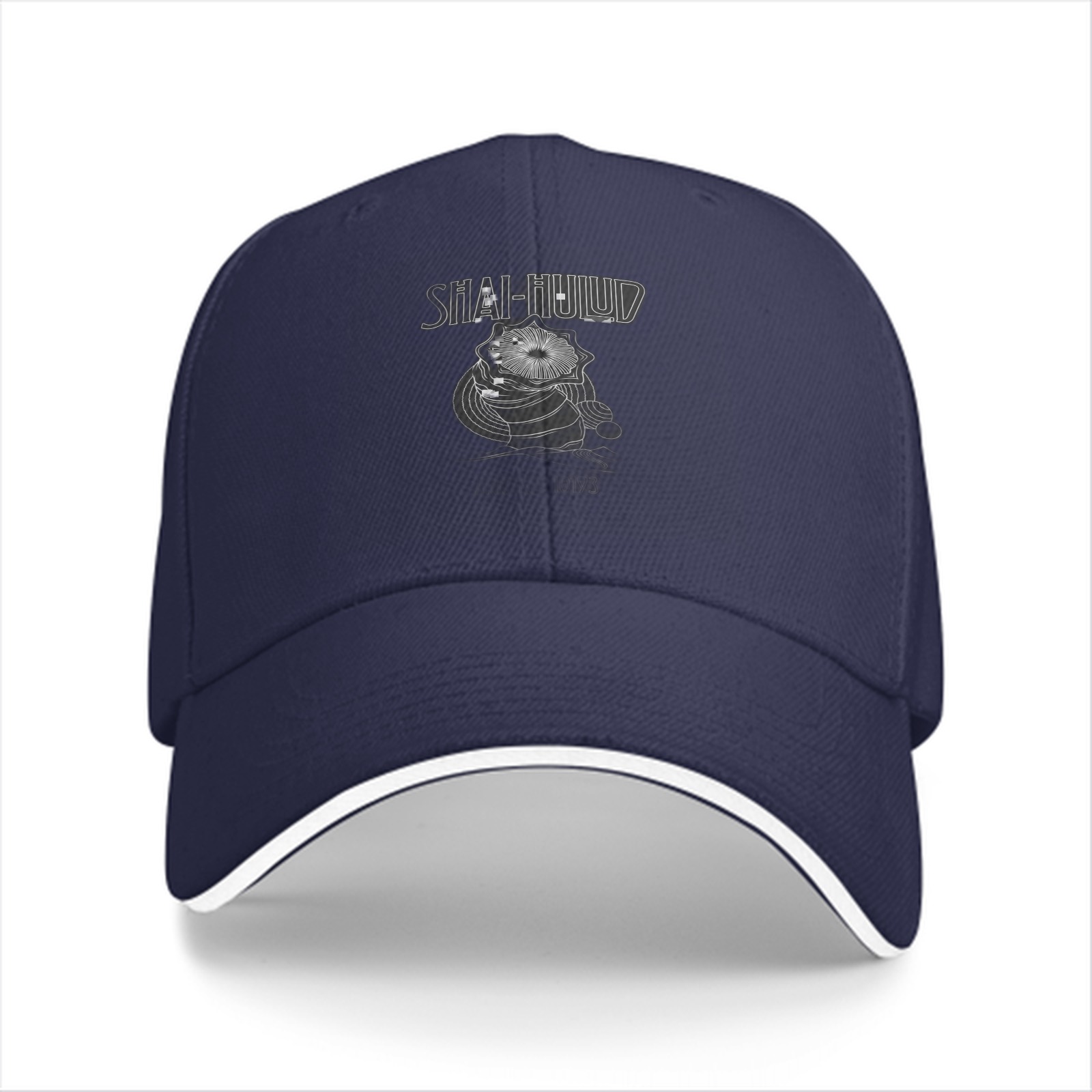 Black Baseball Cap With Shai-Hulud Sandworm Graphic