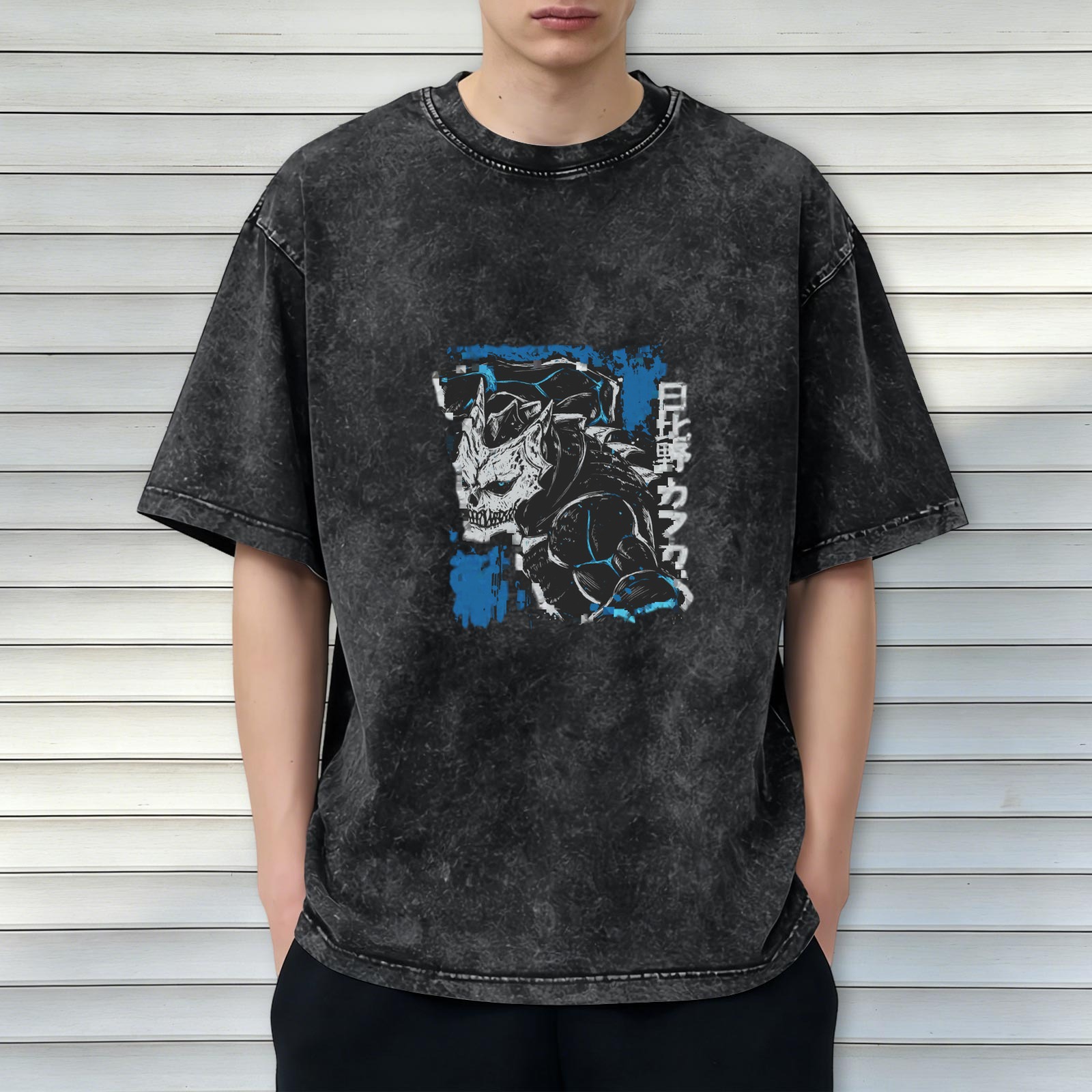 Kaiju No.8 Kafka Hibino Anime Graphic Vintage Wash T-shirt