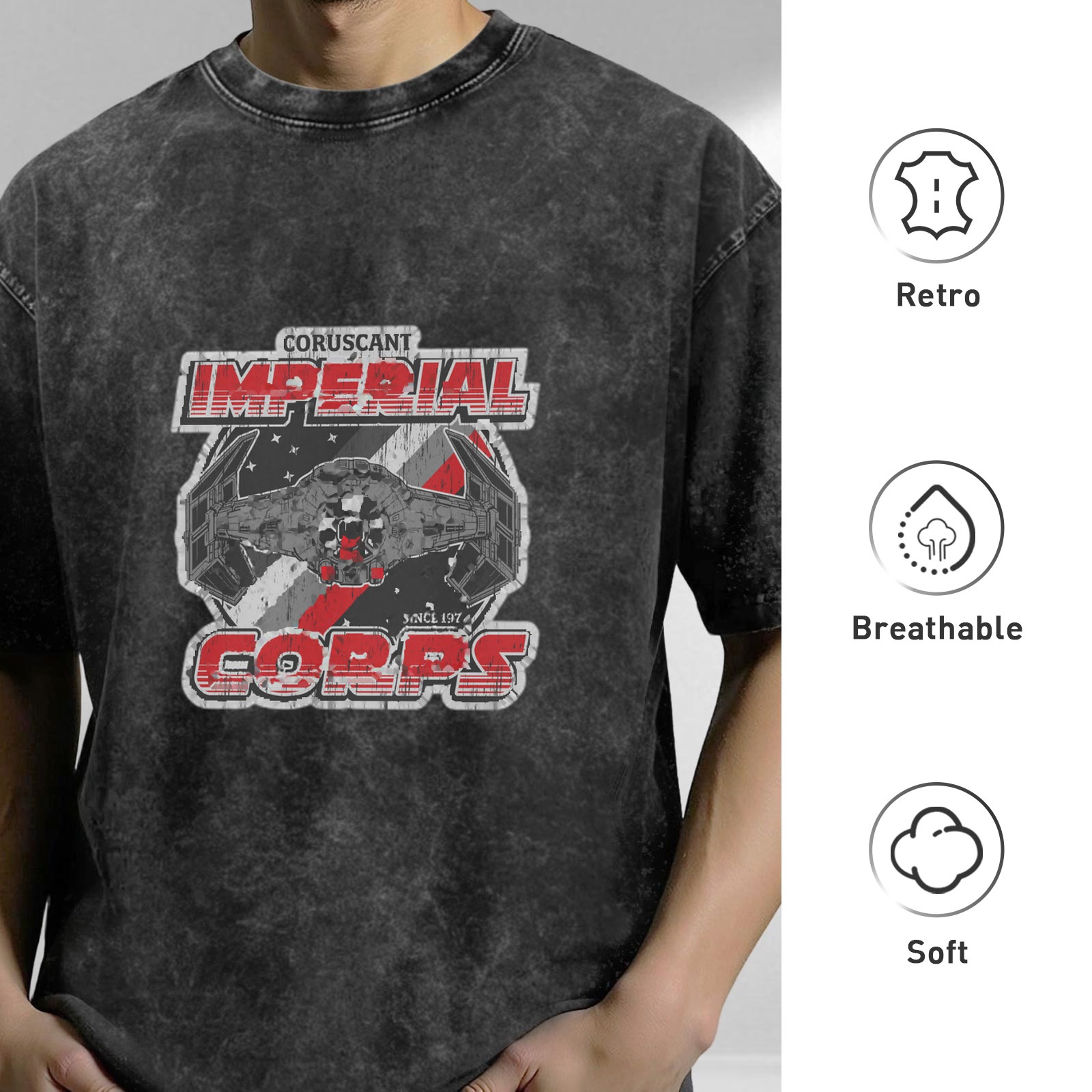 Coruscant Imperial Corps Star Wars Inspired Graphic T-Shirt