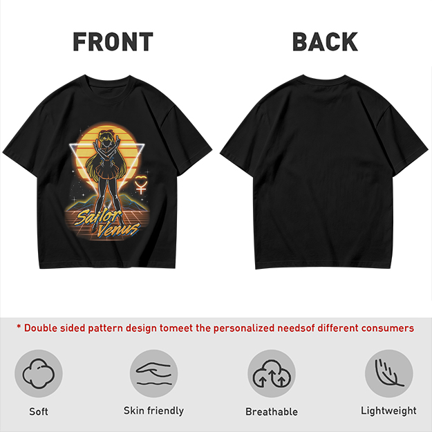 Sailor Venus Retro Synthwave Graphic T-Shirt