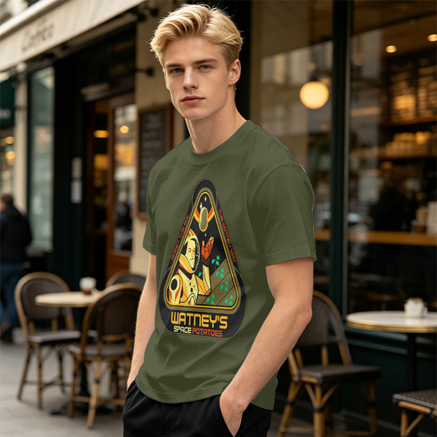 Watney's Space Potatoes Astronaut Graphic T-Shirt