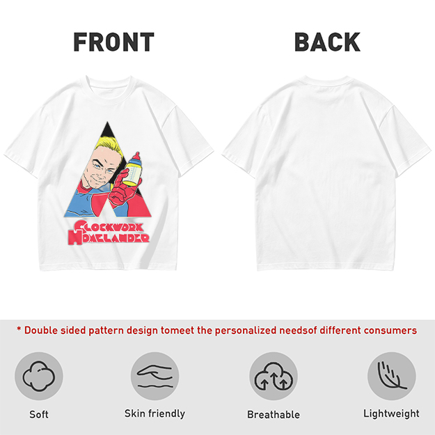 Olive Graphic T-Shirt with Clockwork Homelander Artwork