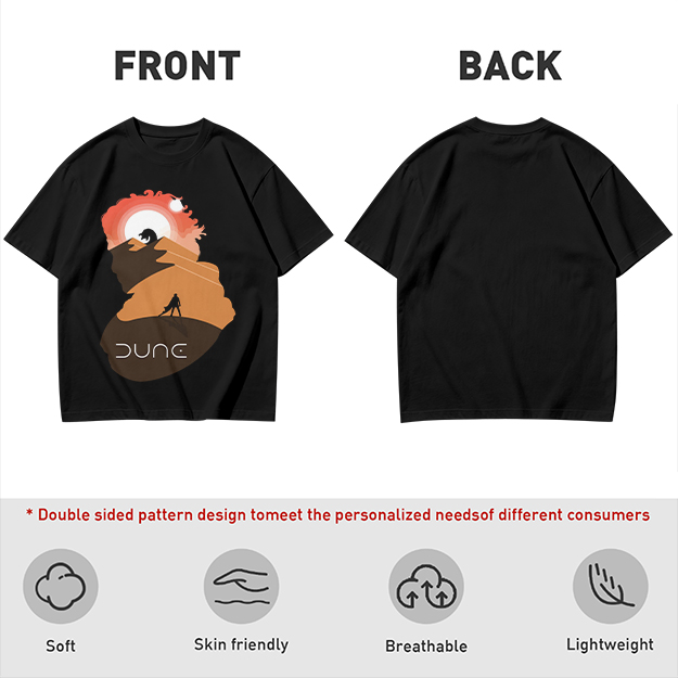Dune Desert Planet Graphic T-Shirt for Sci-Fi Fans