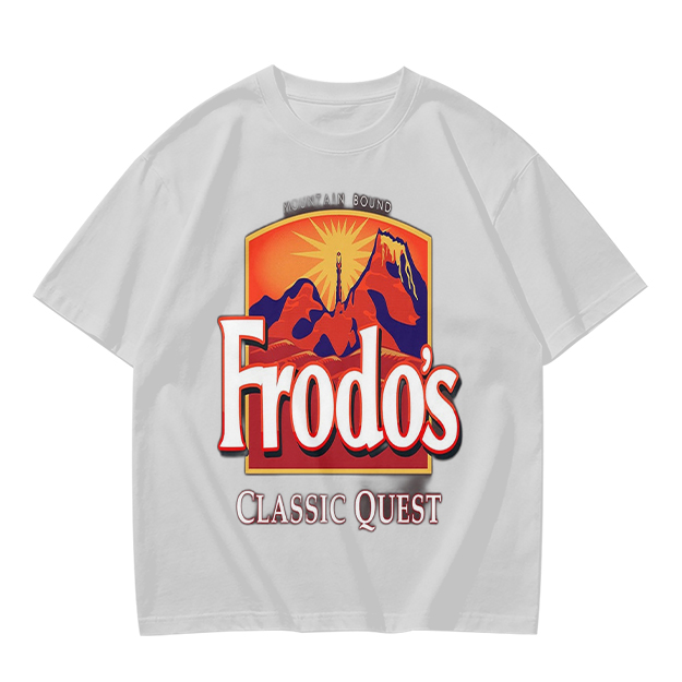 Frodo's Classic Quest Mountain Graphic T-Shirt Print Design