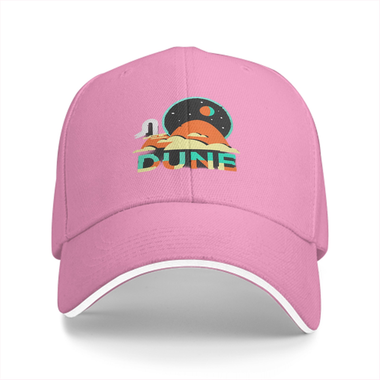 Dune Themed Graphic Black Baseball Cap