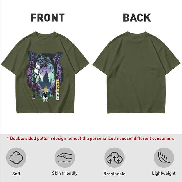 Cheshire Cat Wonderland Forest Graphic Tee
