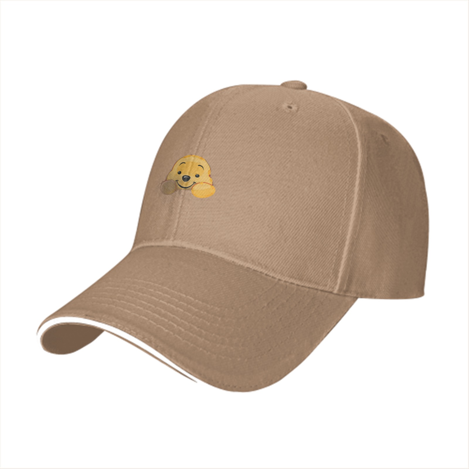 Black baseball cap with cute Winnie the Pooh graphic