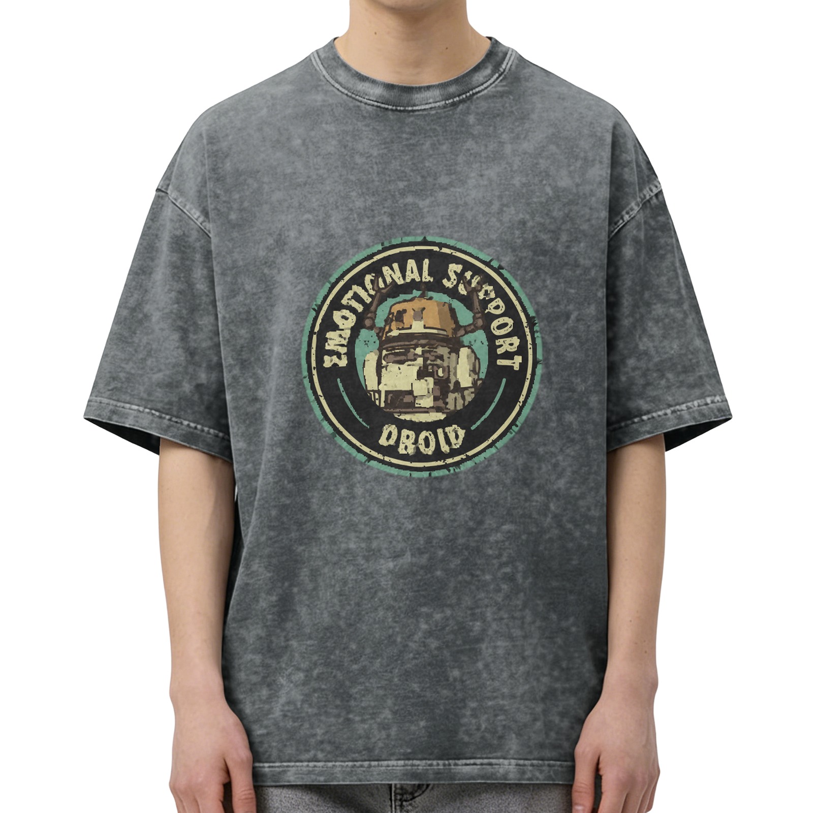 Emotional Support Droid Vintage Wash T-Shirt