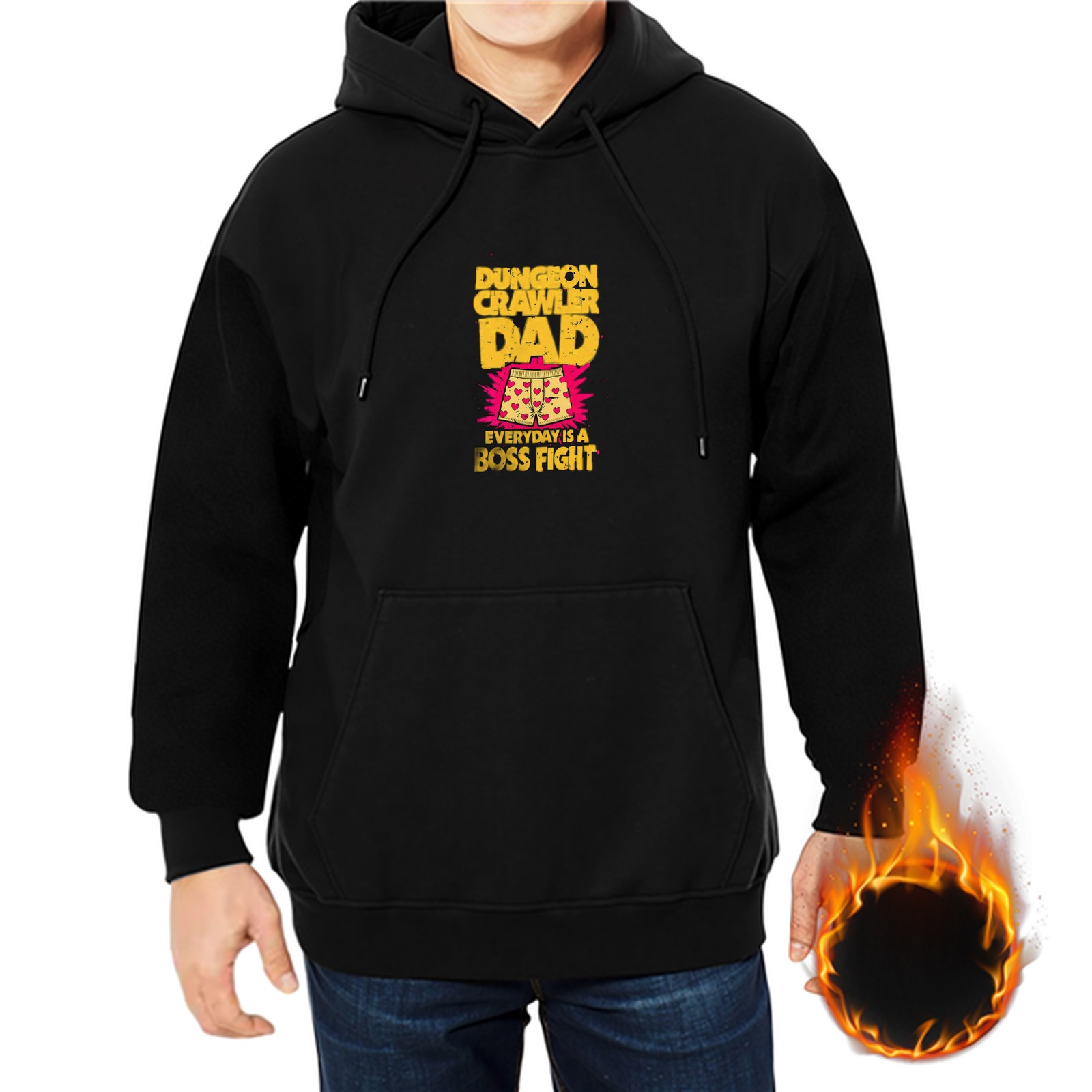 Dungeon Crawler Dad Everyday Is A Boss Fight Hoodie
