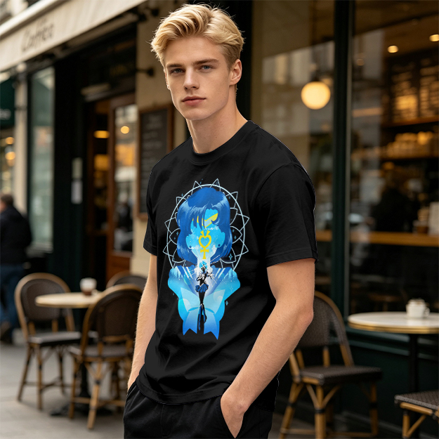 Sailor Mercury Graphic Print Olive T-Shirt