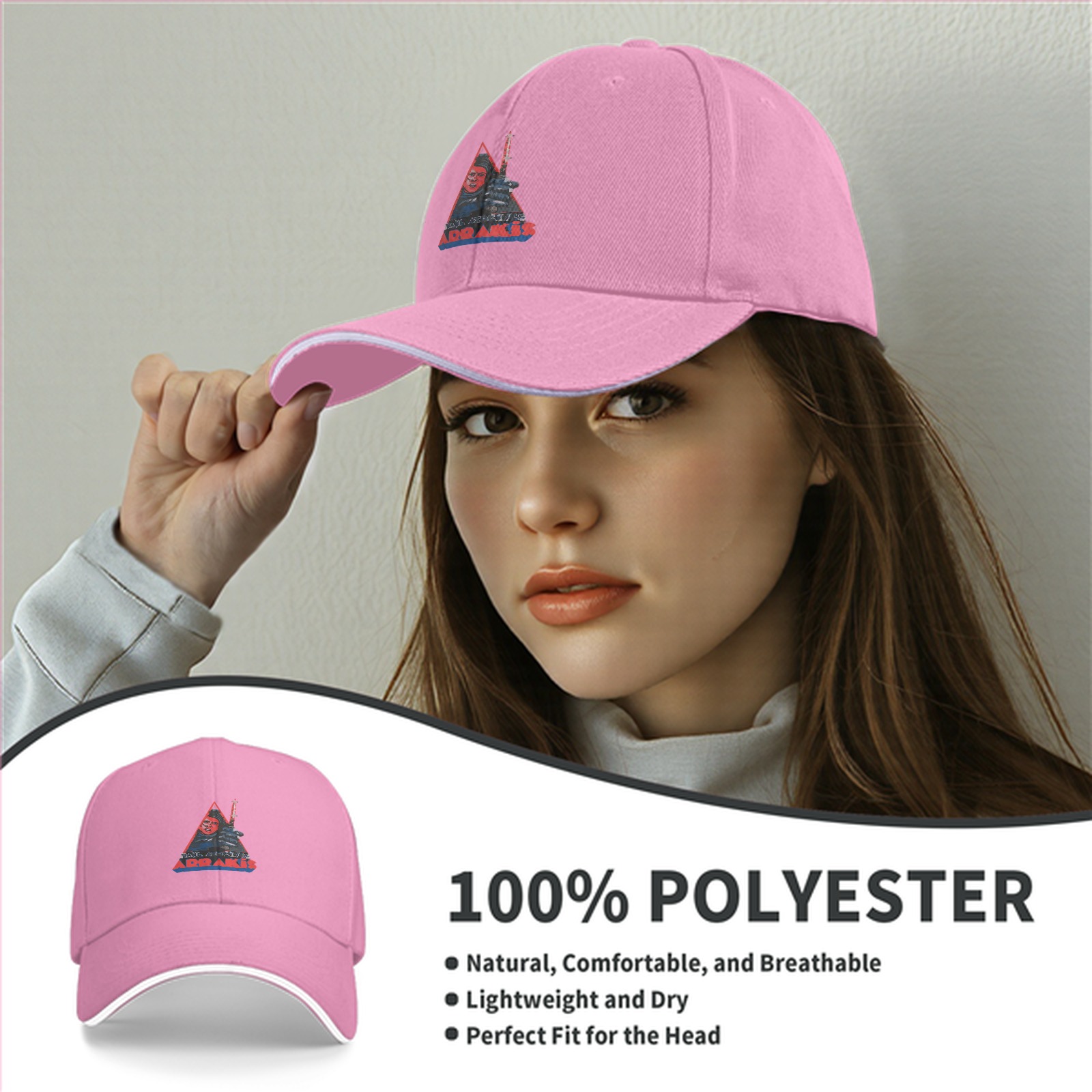 Black Baseball Cap With Arrakis Sci-Fi Graphic Print