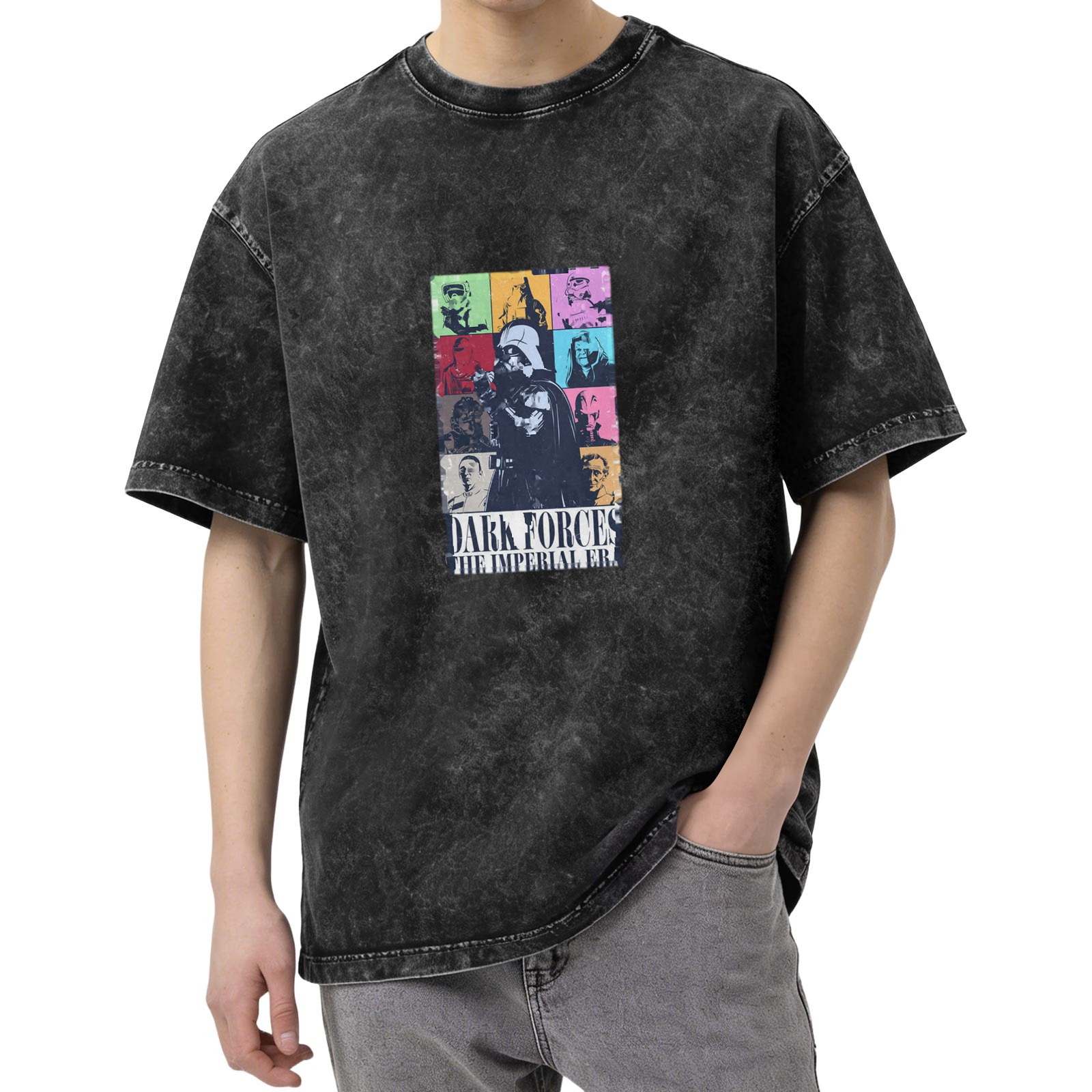 Star Wars Dark Forces Imperial Era Graphic Acid Wash T-Shirt