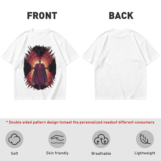 Olive T-Shirt With Superhero Villain Graphic Print