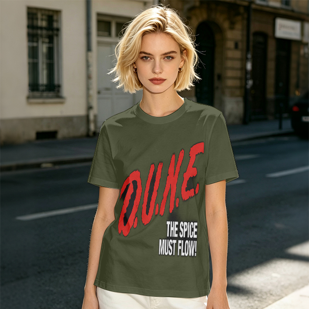 Olive Dune The Spice Must Flow Graphic T-Shirt