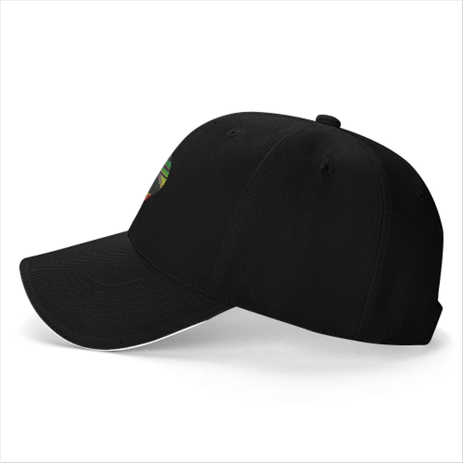 Black Baseball Cap with Ninja Turtle 'Stay Savage' Graphic