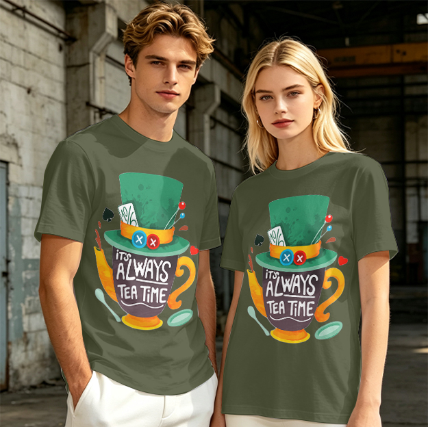 Mad Hatter Tea Time Graphic T-Shirt for Fans