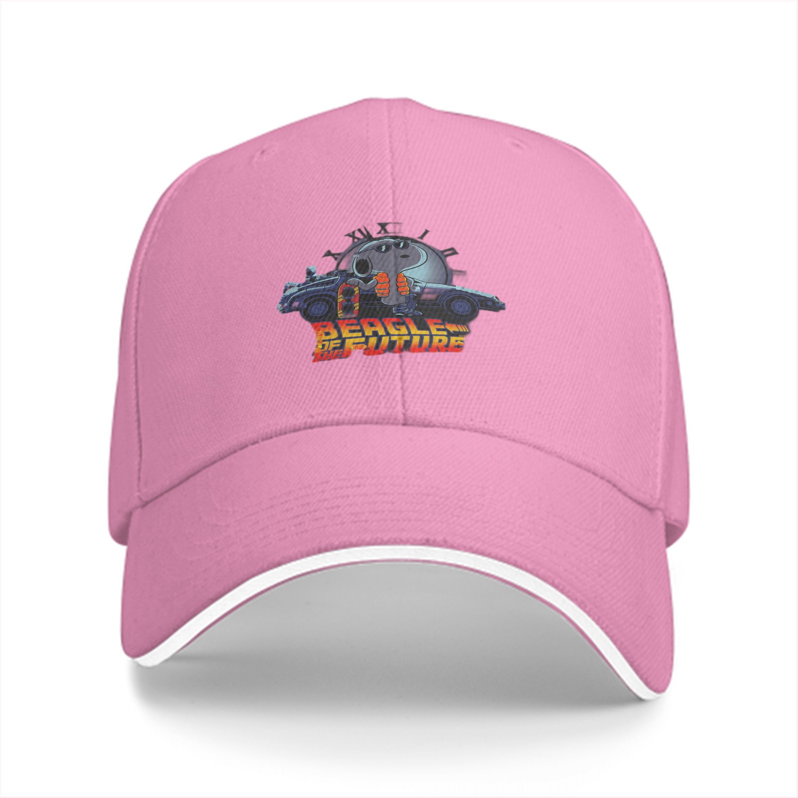 Beagle of the Future Graphic Black Baseball Cap