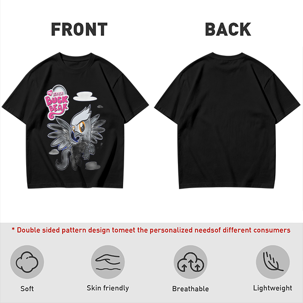 Olive T-Shirt Featuring Buck Beak Griffin Character Art