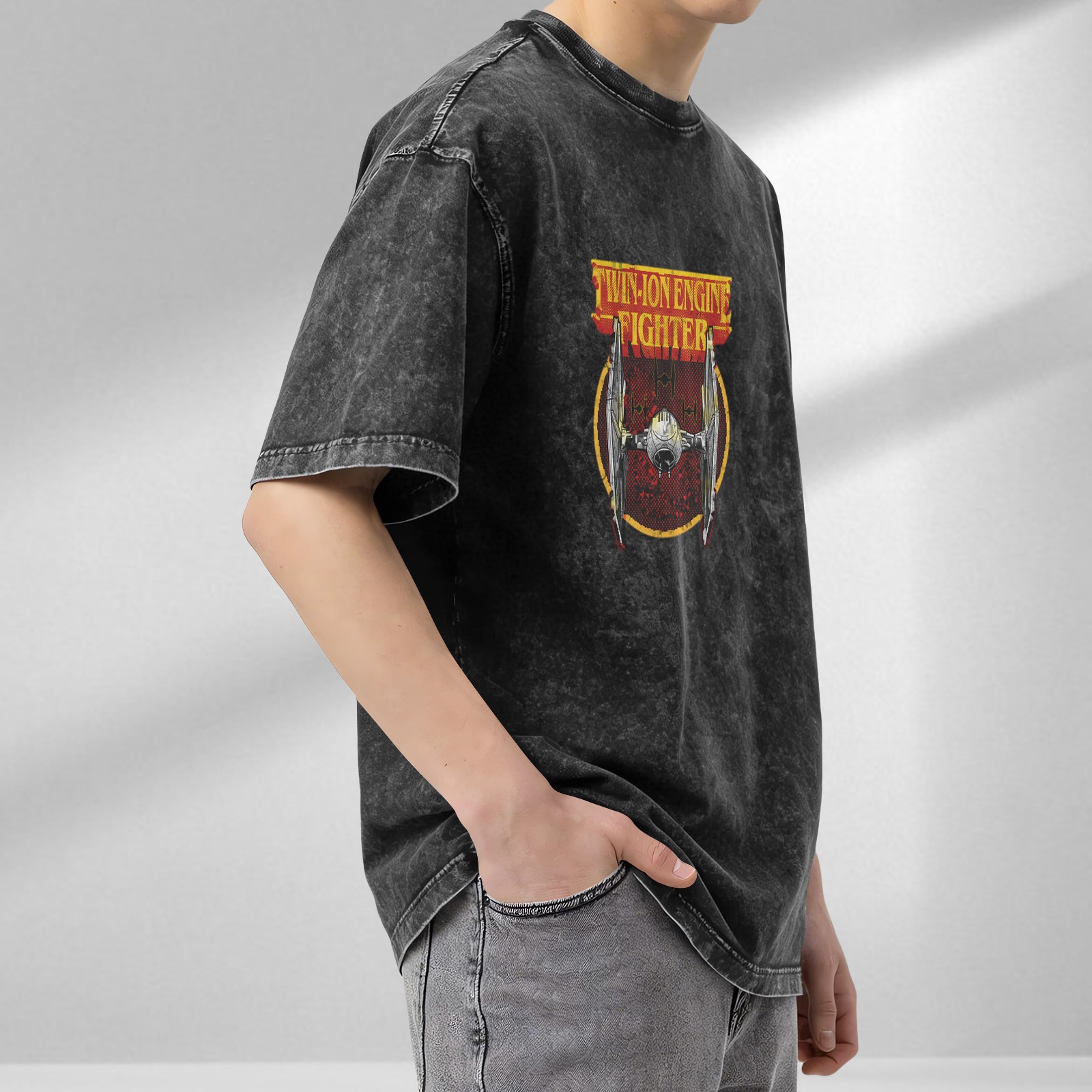 Twin-Ion Engine Fighter Star Wars Inspired Graphic T-Shirt