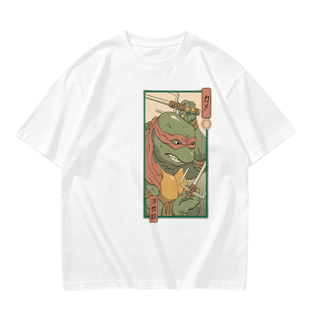 Olive T-shirt with Raphael Teenage Mutant Ninja Turtles Graphic