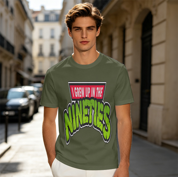 I Grew Up In The Nineties Retro Graphic T-Shirt