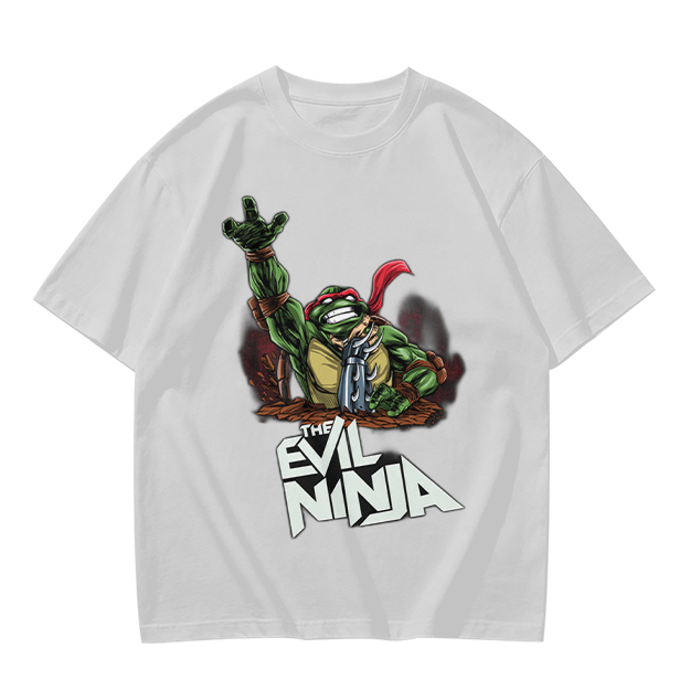 Olive T-Shirt With Evil Ninja Turtle Graphic Print