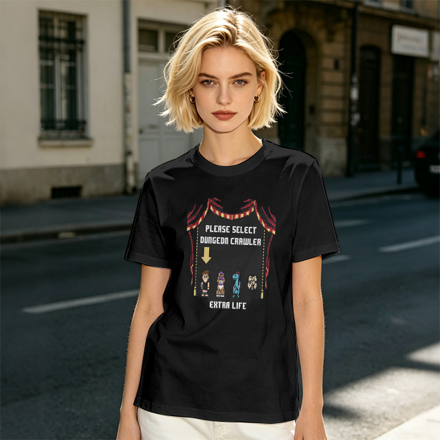Dungeon Crawler Character Selection Gamer T-Shirt