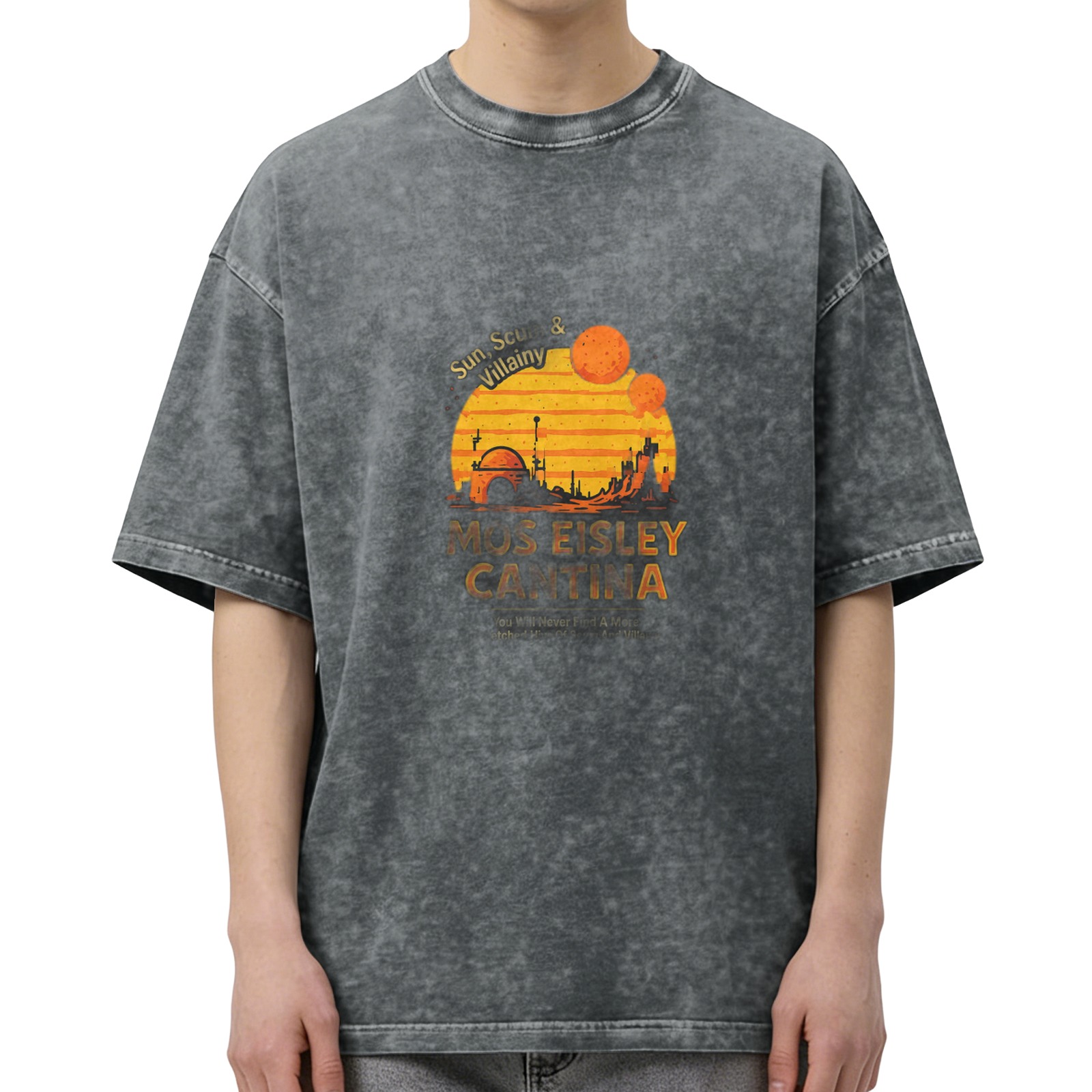 Vintage Star Wars Mos Eisley Cantina Tatooine Sunset T-Shirt