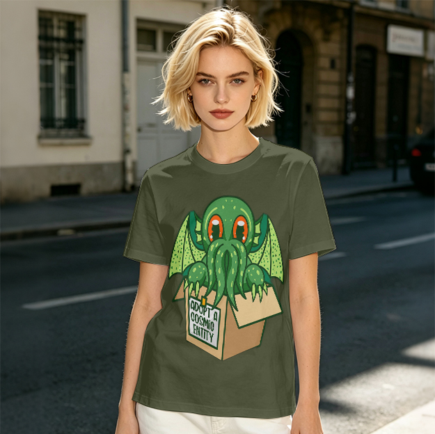 Adopt A Cosmic Entity Cute Cthulhu Graphic T-Shirt