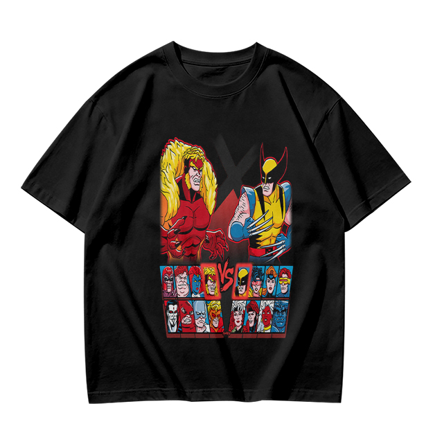 X-Men Wolverine vs Sabretooth Graphic T-Shirt