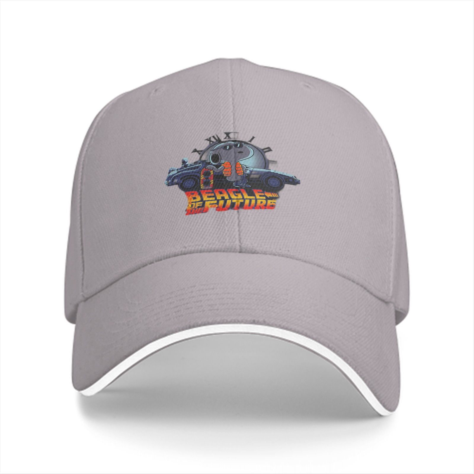 Beagle of the Future Graphic Black Baseball Cap