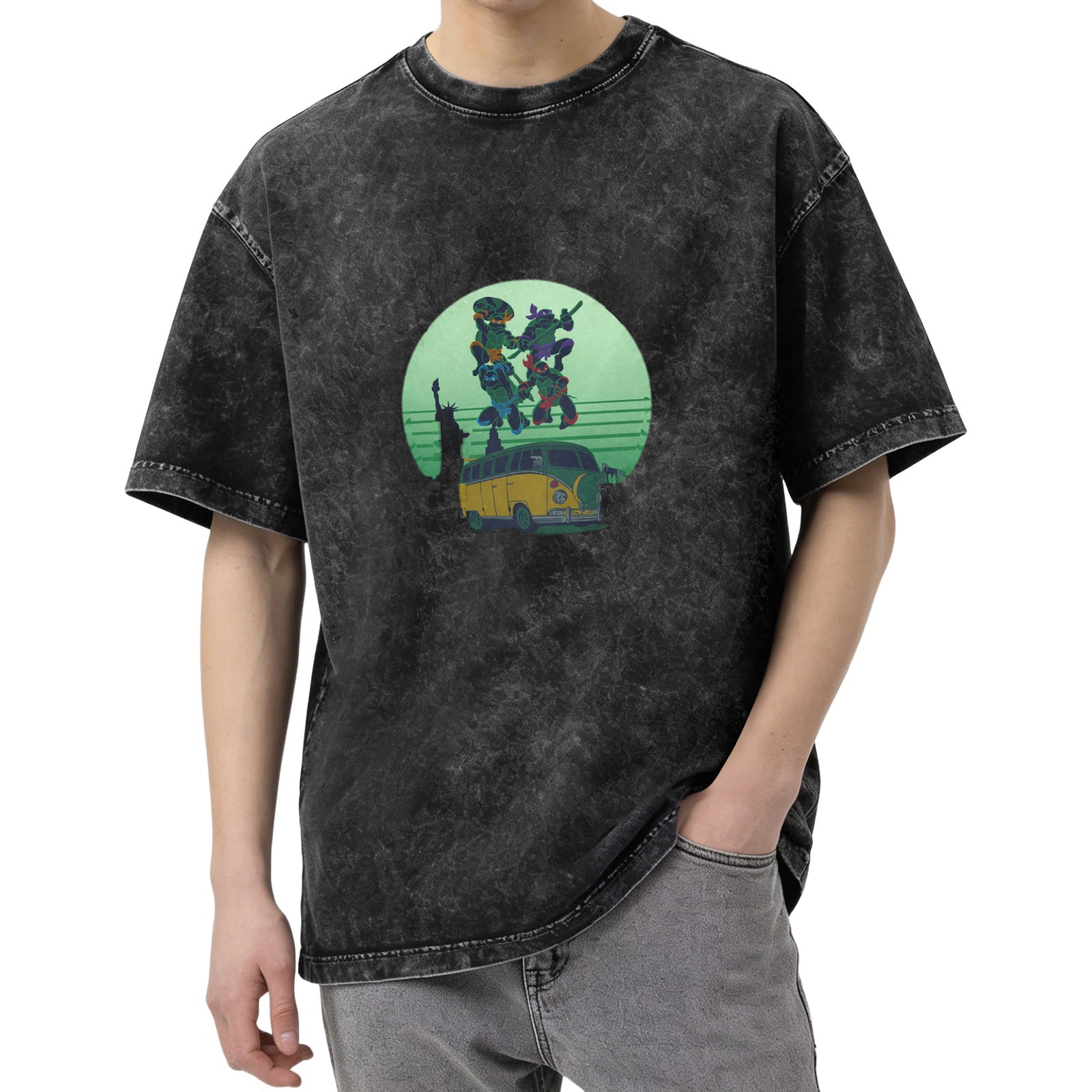 Teenage Mutant Ninja Turtles Graphic Stonewashed T-Shirt