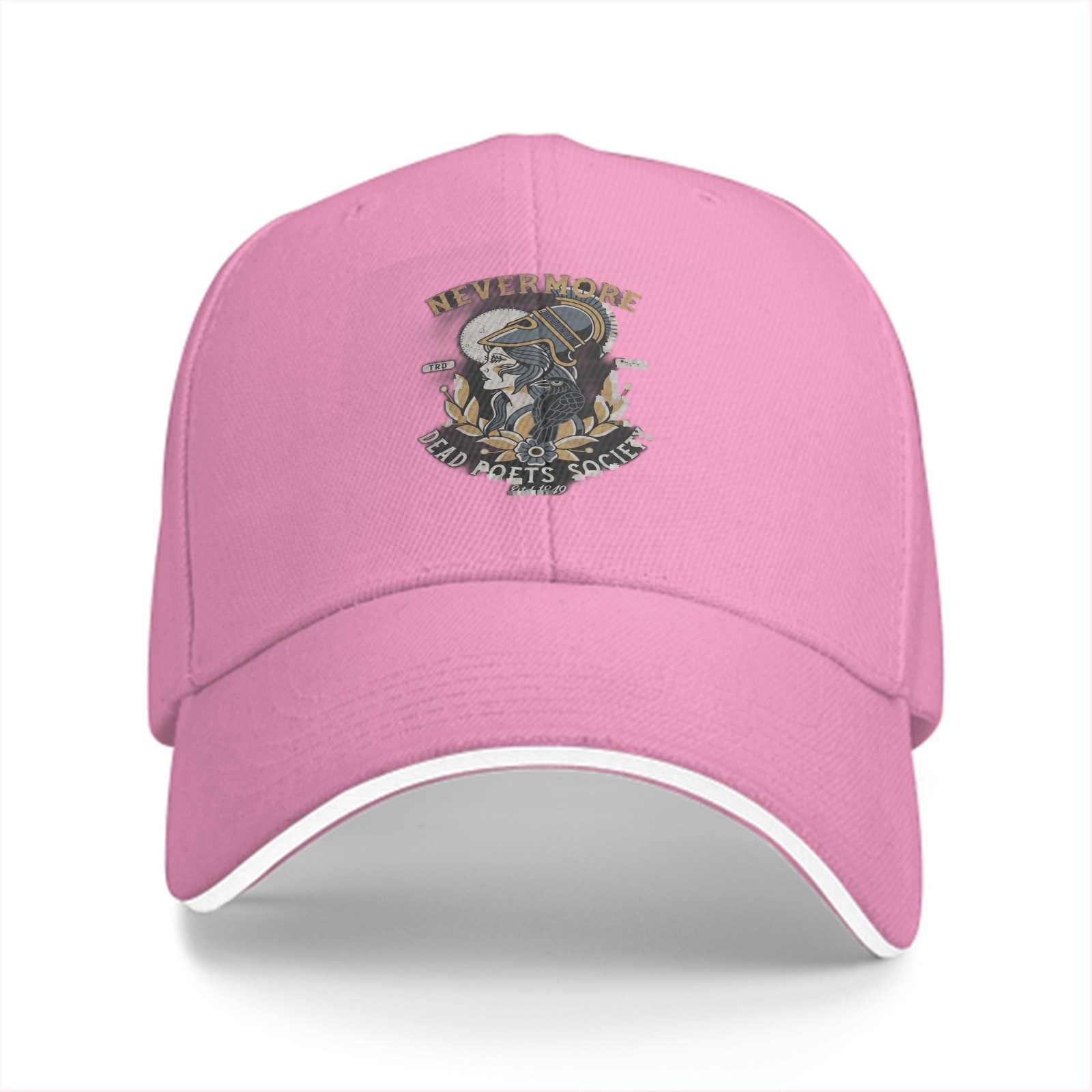 Nevermore Dead Poets Society Graphic Black Baseball Cap