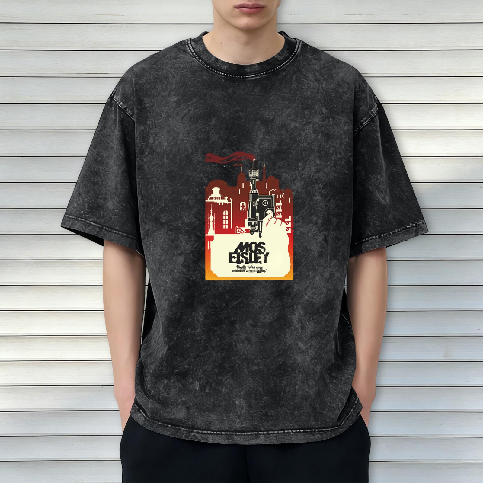 Star Wars Mos Eisley Graphic Acid Wash Oversized T-Shirt