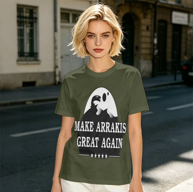 Make Arrakis Great Again Dune Themed Graphic T-Shirt