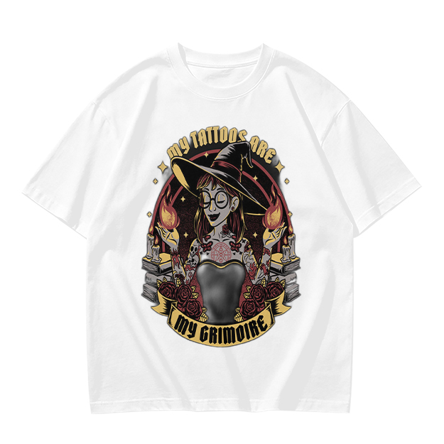 My Tattoos Are My Grimoire Witch Graphic T-Shirt